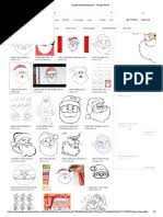 Draw a long curved line to enclose the front and side of the sleigh. Simple Santa Drawing Face Google Search Santa Claus Drawing