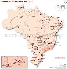 2016 Summer Olympics Torch Relay Route Map Summer Olympics Olympic Torch Olympics