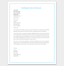 How to structure an immediate resignation letter. Resignation Letter Template Format Sample Letters With Tips