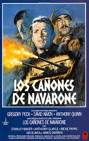 Movie poster for ''The Guns of Navarone'', with Gregory Peck, 1961 Greeting  Card by Retro Movie Art