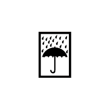 Versandetiketten Hinweisetikett Regenschirm 1000 Stk Rolle