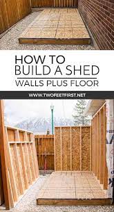 These plans offer plenty of options, you can build your shed with either 7'7 or 8'1 inch walls depending on your needs. How To Frame A Shed Building Shed Walls Diy Storage Shed Diy Shed Plans Building A Shed