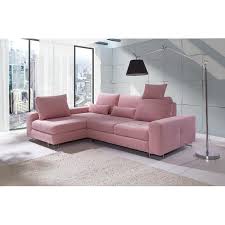 Asti Sectional Sofa Right Facing Pink Polyester Sectional Sleeper Sofa Corner Sofa Bed Corner Sofa Bed With Storage