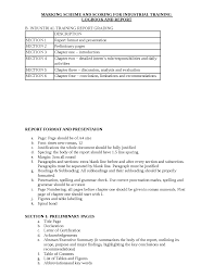 Your logbook should include details of what you did during the hours of your internship. Marking Scheme For It Report Docsity