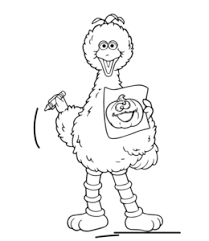 Face big bird coloring pages. Big Bird Coloring Pages Playing Learning