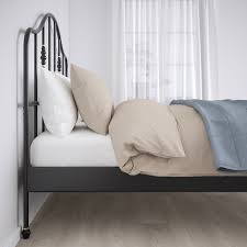 Sagstua Bed Frame Black King Ikea In 2020 Bed Frame Black Bed Frame Comfort Mattress