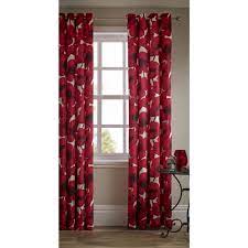 Crushed velvet curtains boho curtains royal velvet window curtains & valances. Wilko Evelyn Red Poppy Curtain 228x228 Curtains Curtains Ready Made Red Poppies