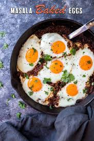 Masala Baked Indian Eggs Recipe Diet Breakfast Recipes Low Carb Breakfast Recipes Recipes