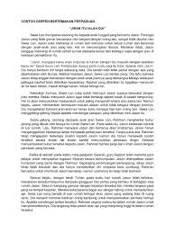 Contoh Cerpen Bertemakan Perpaduan