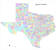 High Resolution North Texas Zip Code Map