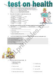 Fitness tracker, gadgets, laufarmabänder, laufuhren und pulsmesser im test: Test On Health Esl Worksheet By Pilarmham