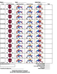 Spiderman Behavior Chart