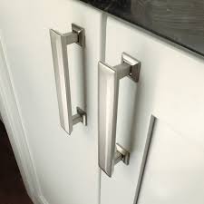 Southern Hills Brushed Nickel Drawer Pulls 4 Inch Screw Spacing Pack Of 5 Satin Nickel Cabinet Hardware Cabinet Hardware Modern Kitchen Cabinet Hardware