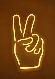 Maybe you would like to learn more about one of these? Buy Typo Yellow Large Peace Hand Wall Light For Women In Mena Worldwide 143749 02