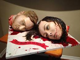 Severed Head Wedding Cake Scary Cakes Horror Wedding Scary Halloween Cakes