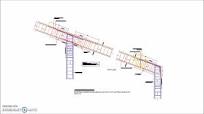 Inclined Roof Reinforced Concrete Beam Column Frame Joint Connection Detail