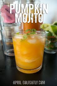Pumpkin Mojito Low Calorie Cocktail Drink Recipe Keeping In The Theme Of All Things Pumpkin This Month What About Trying A Pumpkin Mojit Mojito Rezepte Kurbis