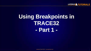 How to use the debugger with the portenta h7. Using Breakpoints In Trace32 Part 1 Youtube