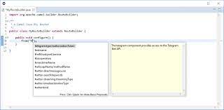 We will now recreate the application from the previous chapter using spring. Apache Camel Uri Completion With Java Dsl Red Hat Developer