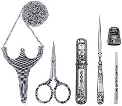 These microtip scissors are simply flawless for snipping thread and all other loose ends found in your crafts. Amazon Com Embroidery Scissors Stainless Steel Safety Scissors Thread Cutter With Sheath Sewing Needle Case Awl Finger Cot For Sewing Cutting Art Work Embroidery Needlework Office Products