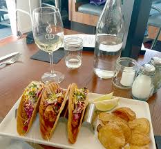 In a mini food processor combine all ingredients and pulse until smooth. Fish Tacos With El Brazo Albarino From Grafton Grill In Grafton Ma Mass Food Wine