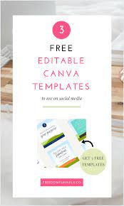 Get 3 Free Social Media Graphic Templates That Are Editable In Canva Socialmedia Graphics Templat Marketing Strategy Template Canva Tutorial Social Media