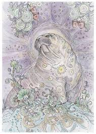 Featured Card Of The Day 4 Of Acorns Walrus Spiritsong Tarot By Paulina Cassidy Tarot Tarot Decks Art Animal Illustration