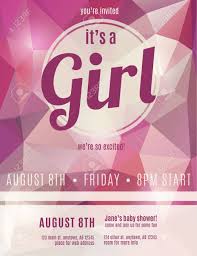 Don't use abbreviations, and write all numbers in numeric form. Its A Girl Birth Announcement Flyer Design Template For Baby Royalty Free Cliparts Vectors And Stock Illustration Image 35653205