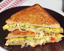 Bread omelette sandwich