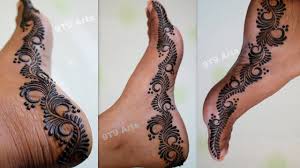 Feet Mehndi Designs Easy Leg Foot Mehndi Design Simple Pairo Paw Ki Mehndi Ke Design For Be In 2020 Mehndi Patterns Mehndi Designs Diy Henna