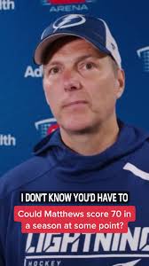 Bolts coach Jon Cooper thinks a 70-goal season is in the realm of  possibilty for Auston Matthews’ career. @tsn