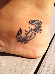 Zodiac Cancer Crab Cancer Sign Tattoos Foot Tattoos Tattoos