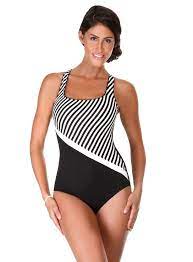 Reebok Aqua Spa Diagonal Cross Back Tank Spa Waterfitness Swimsuit Swim Biquini Para Gordinhas Biquini Gordinhas