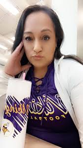 Minnesota Vikings fan loves the color purple