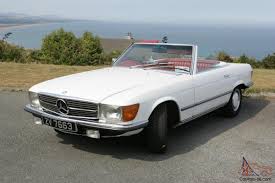 Mercedes 350sl 1973 Classic White With Red Interior Photo Red Interiors Mercedes Mercedes 350