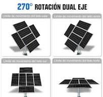 Sistema de seguimiento solar de doble eje con seguidor solar