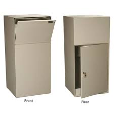 Dvault Deposit Vault Curbside Mail And Package Delivery In Sand Dvcs0020 6 The Home Depot Drop Box Ideas Letter Box Locked Storage