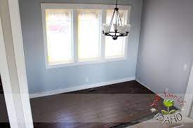 Select colors for your walls, another for your trim, and use the rest to shop for furniture and accents. Window Wall Is North Star By Sherwin Williams Looks Good With Dark Floors Cabinets And White Tr White Window Trim Paint Your House Wood Furniture Living Room