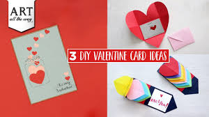 Need the perfect card to go with the amazing valentine's day gift you picked out for him or her? 3 Easy Diy Valentine Card Ideas Simple Valentine Card Diy Greeting Card Youtube