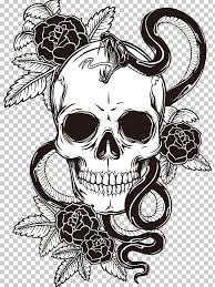 Sleeve Tattoo T Shirt Skull Png Animal Print Art Black And White Body Art Fashion Design Skull Sketch Skulls Drawing Skull Tattoo