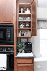 The wide counter space holds a grinder and an espresso machine while leaving space. 20 Coffee Bar Ideas For Your Home Diy Ideas For Coffee Stations In Your Kitchen