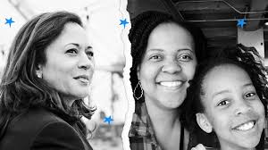 Moms and daughters celebrate Kamala Harris at home