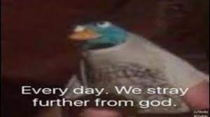 Maybe you would like to learn more about one of these? Everyday We Stray Further From God S Light Know Your Meme