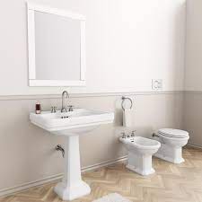Aggiungi alla lista dei desideri. Set Sanitari Montebianco Bagno Pozzi Ginori Lavabo Bidet Vaso Scarico A Pavimento Ceramica Bianca