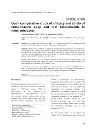 It is not effective against other types of infections caused ketoconazole is generally fungistatic, although it can become fungicidal with prolonged use or at higher dosages. Pdf Open Comparative Study Of Efficacy And Safety Of Ketoconazole Soap And Oral Ketoconazole In Tinea Versicolor