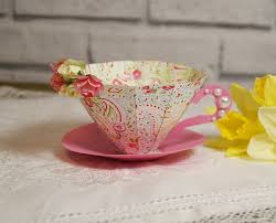 Download Handmade 3d Paper Tea Cup Tutorial Paper Tea Cups Tea Cups Teacup Crafts
