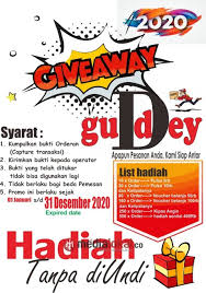 Guddey Tembilahan Kembali Adakan Giveaway untuk Para Pelanggannya, Yuk  Intip!