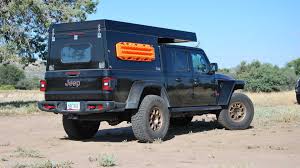 Jeep gladiator truck cap from a.r.e cx classic series a.r.e has. Jeep Gladiator Goes Overlanding With New At Summit Habitat Camper