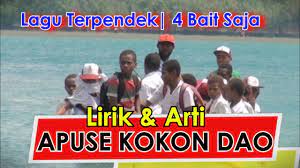Edo dan keluarganya berasal dari papua. Arti Lirik Lagu Apuse Dari Papua Cuma 4 Bait Tapi Populer Youtube