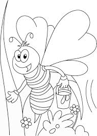 Click for other animals painting. Bee Coloring Pages